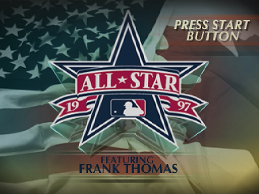 All-Star Baseball 97 title screen for Sega Saturn